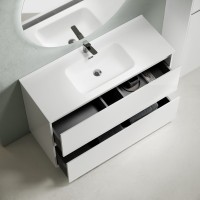 Тумба с раковиной Sancos Libra Floor 120 белый глянец, белая раковина CN7006