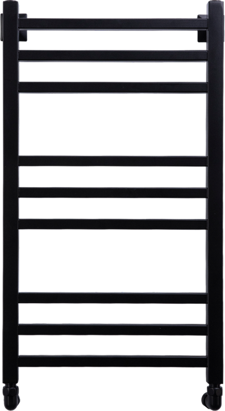 Полотенцесушитель водяной Comfysan Pioli-K W-8 80х40 80x45 см, черный матовый, лесенка