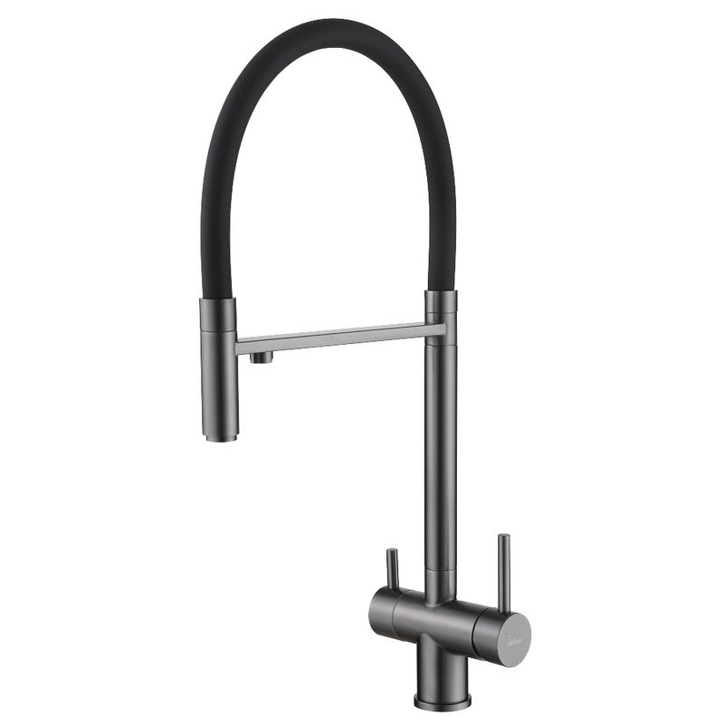 Смеситель для кухни Abber Wasser Kreis AF81141NG с гибким изливом, никель