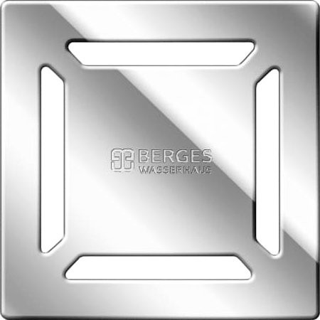 Душевой трап Berges Zentrum Norma 091362, 10x10 см, хром глянец