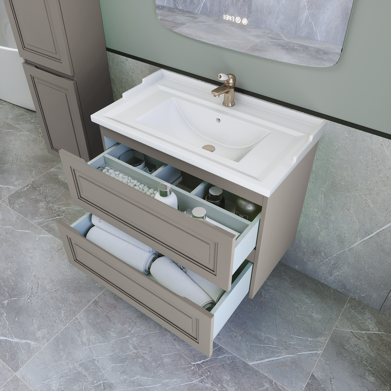 Тумба с раковиной Caprigo Wales 80 айрон