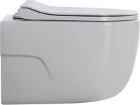 Унитаз подвесной Art&Max Verona AM012CHRT/SC с микролифтом, белый, с вихревым смывом