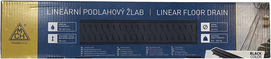 Душевой трап (лоток) Veconi Harmony B 850 черный матовый