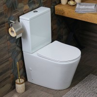 Унитаз-компакт напольный Melana MLN 310307 безободковый, с мифролифтом