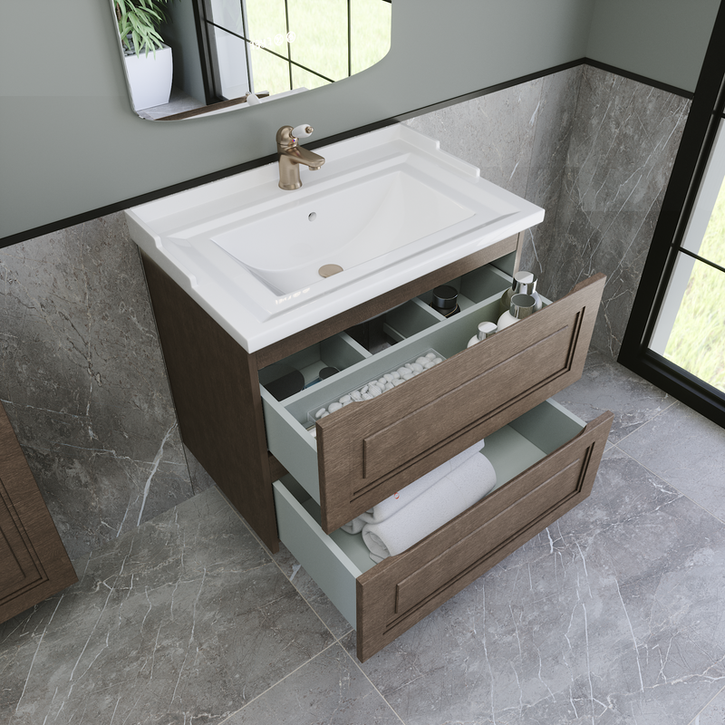 Мебель для ванной комнаты Caprigo Wales 70 шоколадный орех