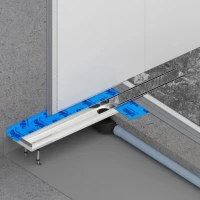 Душевой трап (лоток) Timo Drain Systems DS230208/01 800 двусторонняя панель plate под плитку, сатин