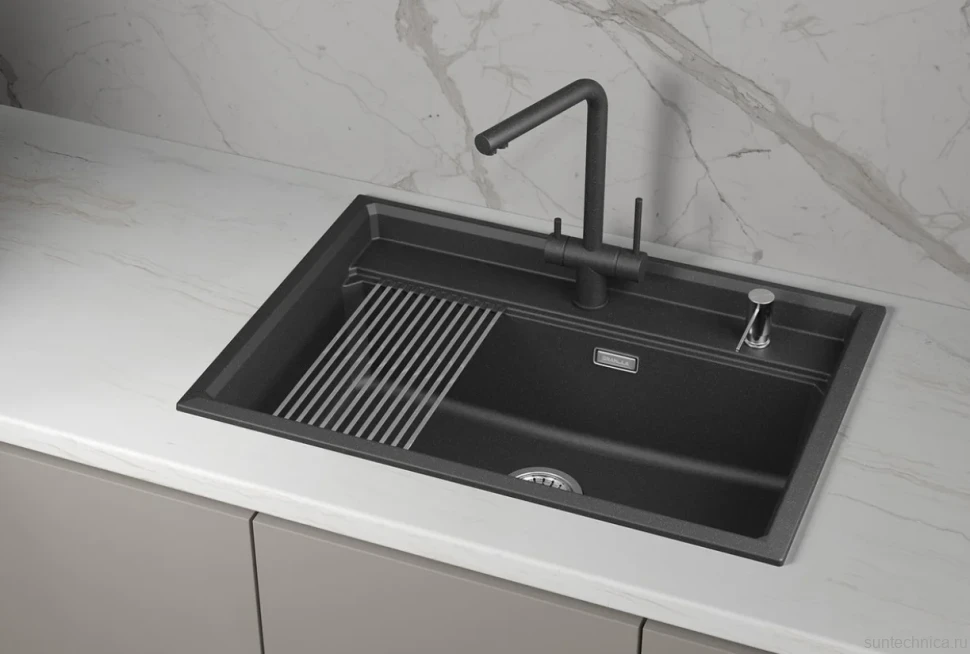 Мойка кухонная Granula Kitchen Space 7301i шварц