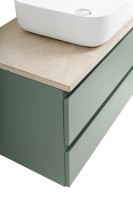 Тумба под раковину со столешницей BelBagno Kraft 90 подвесная, матовая еловая, столешница kep-90-mco