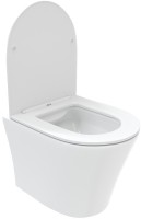 Унитаз подвесной Teymi Ellie T40802 с микрофлитом, безободковый, белый