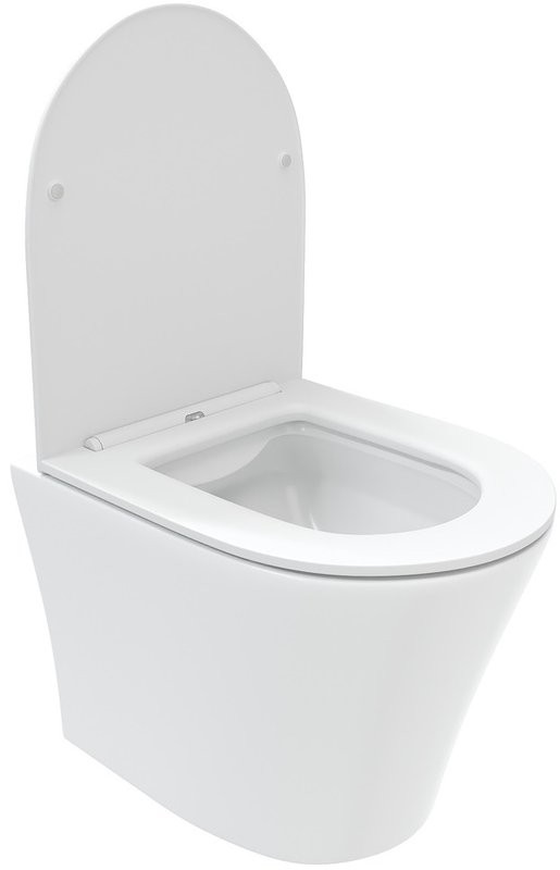 Унитаз подвесной Teymi Ellie T40802 с микрофлитом, безободковый, белый