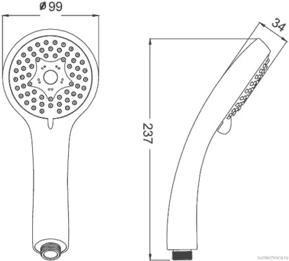 Душевая лейка IDDIS A11631