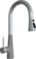 Комплект Мойка Florentina Арона 860 грей + Смеситель Вита Pro FL грей + Измельчитель Bort Titan 4000 Plus