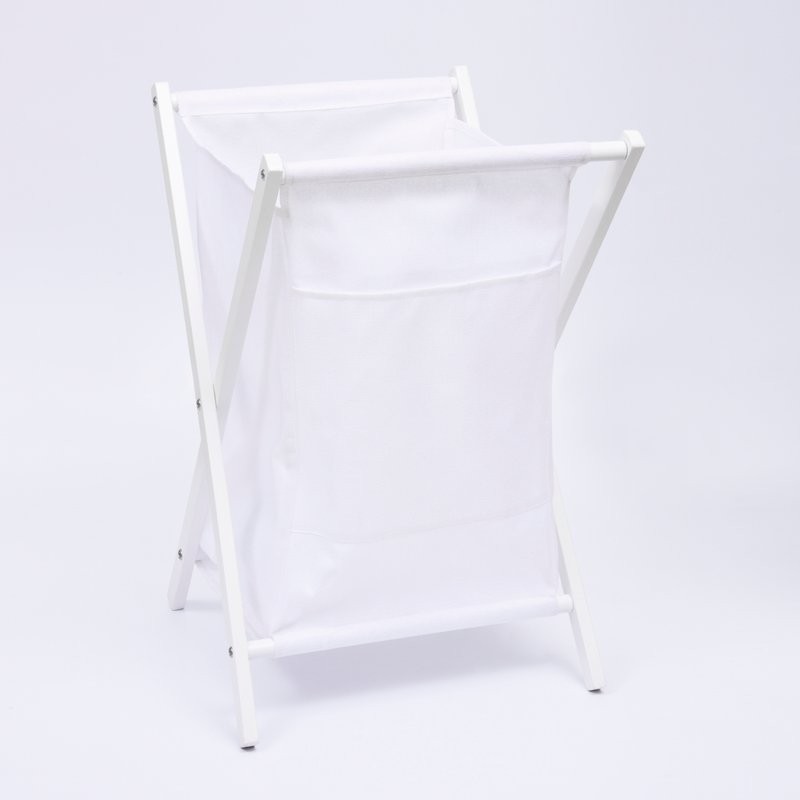 Корзина для белья Wasserkraft Nau WB-773-L белая
