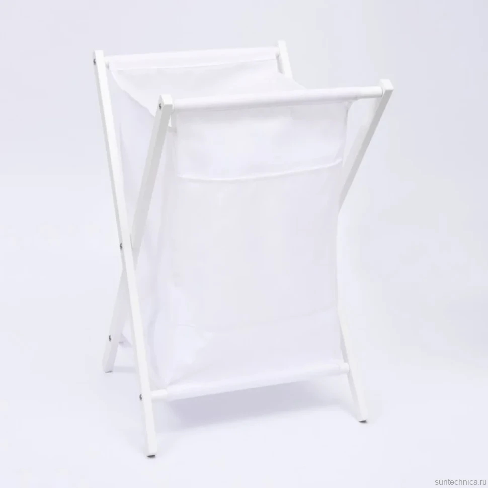 Корзина для белья Wasserkraft Nau WB-773-L белая
