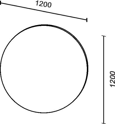 Зеркало круглое Sanvit Сириус 120