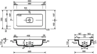 Мебель для ванной комнаты Style Line Бергамо Мини 60 Люкс Plus подвесная, антискрейтч серая