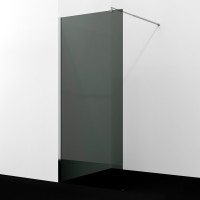 Душевая перегородка Wasserkraft Rur 30W 110 см, профиль хром, стекло тонированное