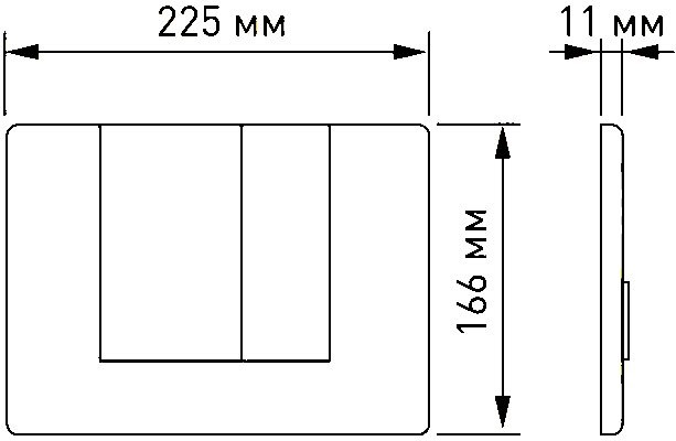 Комплект Berges Novum 043247 кнопка хром глянцевый