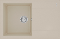 Комплект Мойка Lemark Imandra 760 9910026 бежевая + Смеситель Comfort LM3075BN-Beige с гибким изливом, никель, бежевый