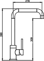 Смеситель для кухни Seaman Eco Glasgow SSN-3026