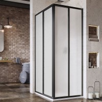 Душевой уголок Ravak Supernova SRV2-75 195 S Pearl, профиль черный