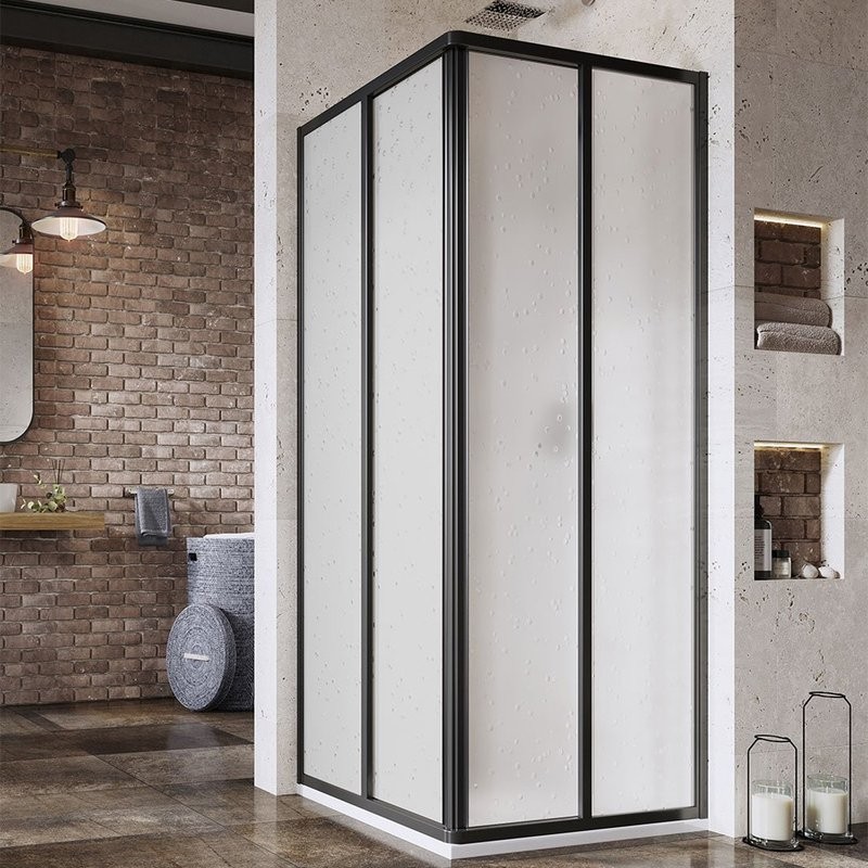 Душевой уголок Ravak Supernova SRV2-75 195 S Pearl, профиль черный