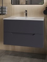 Тумба под раковину Orange Line 80, графит матовый