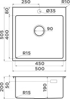 Комплект Мойка Omoikiri Amadare 50-IN + Измельчитель Nagare 1000