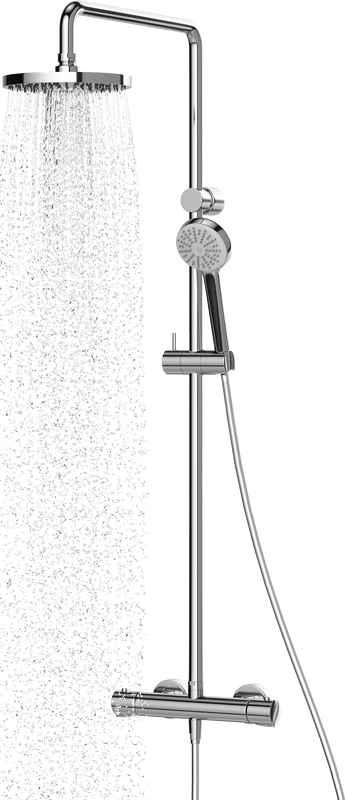 Душевая стойка Kludi Logo Dual Shower System 6809405-00 с термостатом, хром
