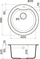 Комплект Мойка Omoikiri Yasugata 48R-GR leningrad grey + Измельчитель Nagare 750