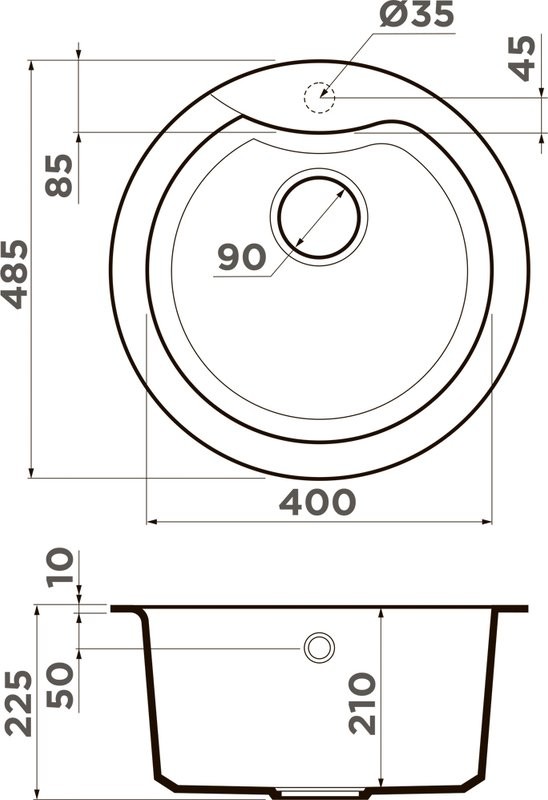 Комплект Мойка Omoikiri Yasugata 48R-GR leningrad grey + Измельчитель Nagare 750