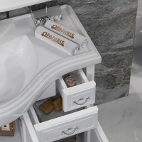 Тумба с раковиной Opadiris Риспекто 100 белая матовая