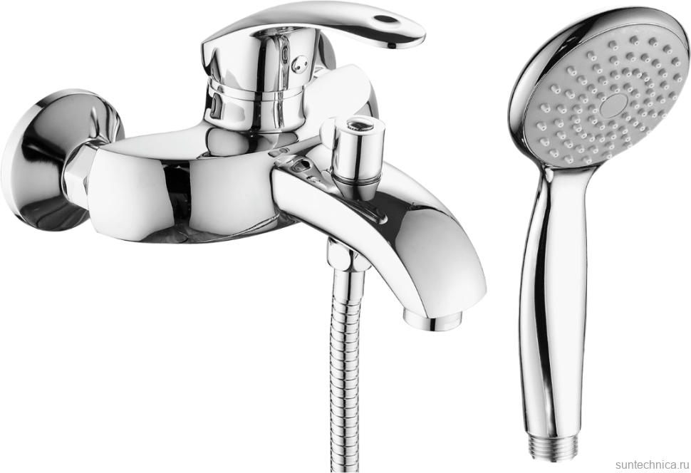 Смеситель для ванны с душем Fashun A3221 хром