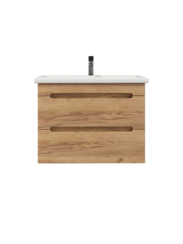 Тумба с раковиной SanStar Diva 80 подвесная, Gold Kraft, раковина Moduo 80