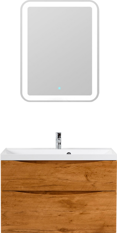 Мебель для ванной комнаты BelBagno Marino H60 rovere nature, 90 см