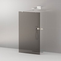 Душевая перегородка Cezares Liberta -L-2-110-120-GR-Cr профиль хром, стекло серое