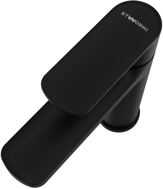 Смеситель для раковины STWORKI Хадстен S17010BK матовый черный