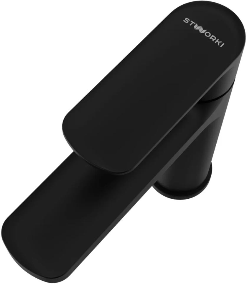 Смеситель для раковины STWORKI Хадстен S17010BK матовый черный