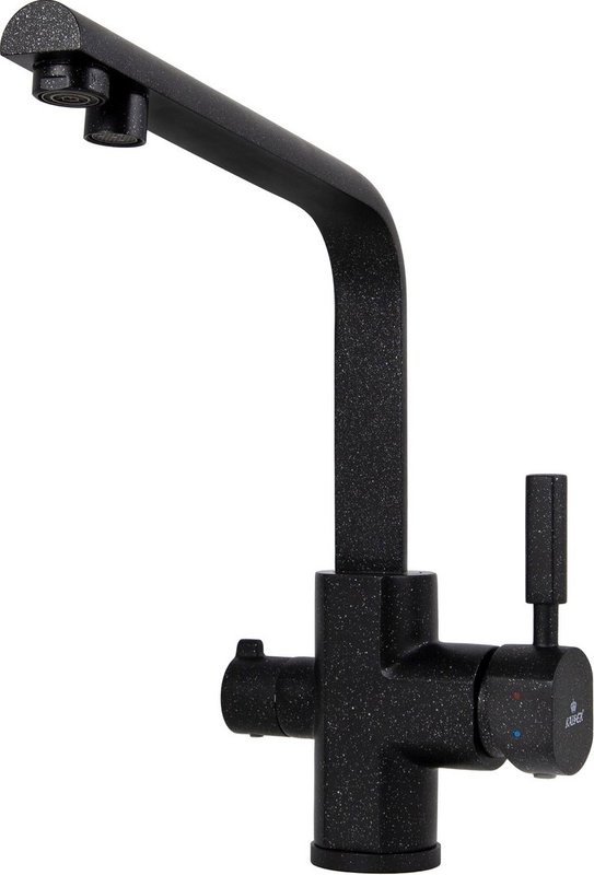 Смеситель для кухни Kaiser Decor 40144-2 черный мрамор