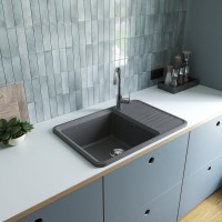 Мойка кухонная Domaci Римини DG R-503 серая Мойка кухонная Domaci Римини DG R-503 серая