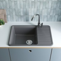 Мойка кухонная Domaci Римини DG R-503 серая Мойка кухонная Domaci Римини DG R-503 серая