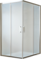 Душевой уголок Vegas Glass ZA-F Tur Novo 120*80 08 10 профиль глянцевый хром, стекло сатин