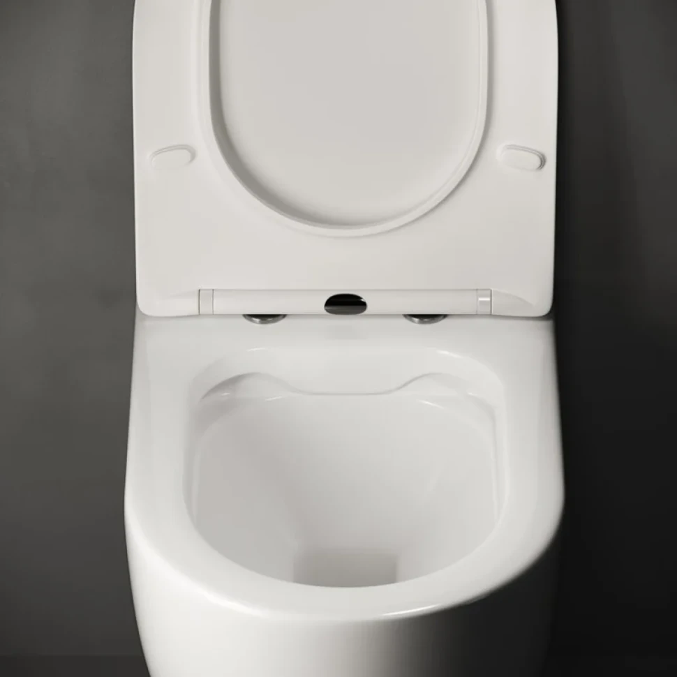 Комплект Унитаз подвесной Ceramicanova Mia Rimless CN1805 + Звукоизоляция Geberit + Инсталляция Duofix Delta 458.163.21.1 с кнопкой смыва, хром