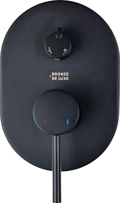 Душевой комплект Bronze de Luxe Scandi 14582B С ВНУТРЕННЕЙ ЧАСТЬЮ, черный