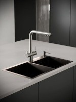 Мойка кухонная РМС MR-7843BL черная Мойка кухонная РМС MR-7843BL черная