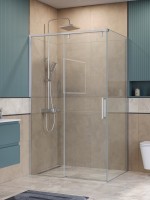 Душевой уголок BelBagno Soft Close-1 AH-1-110/100-C-Cr профиль хром