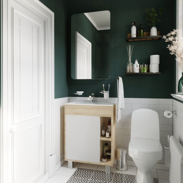 Мебель для ванной комнаты 1MarKa Lido 60Н дуб сонома