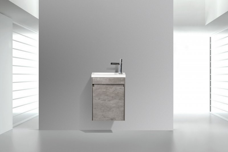 Тумба с раковиной BelBagno Pietra Mini 40 R stucco cemento