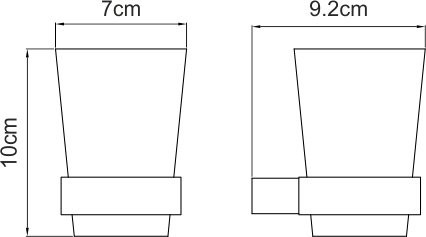 Набор Стакан Wasserkraft Sauer K-7928 + Мыльница K-7929