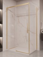 Душевой уголок Vincea Stella VSR-1ST9012CLG 120x90 см, профиль брашированное золото, стекло прозрачное